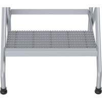 Aluminum Step Stand, 2 Step(s), 22-13/16" W x 24-9/16" L x 20" H, 500 lbs. Capacity FMT Sales Ltd