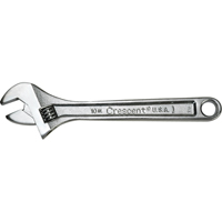 Crescent Adjustable Wrenches, 8" L, 1-1/8" Max Width, Chrome FMT Sales Ltd