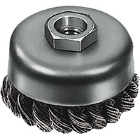 Brosse boisseau &agrave; fil nou&eacute;, 3" dia. x 5/8"-11 arbre FMT Sales Ltd