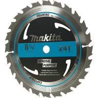 Lame de scie circulaire pour charpente &agrave; pointes au carbure, 8-1/4", 24 dents, Pour Bois FMT Sales Ltd