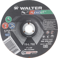 Flexcut Depressed Centre Grinding Wheels, 7", 24 Grit, Aluminum Oxide, 7/8", 8600 RPM, Type 29 FMT Sales Ltd