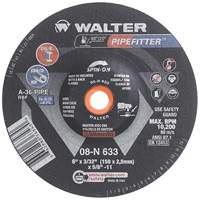 PIPEFITTER Grinding Wheel, 6" x 3/32", Aluminum Oxide, Type 27 FMT Sales Ltd