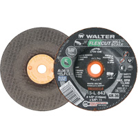 FLEXCUT MILL SCALE Grinding Wheel, 4-1/2", 36 Grit, Aluminum Oxide, 5/8"-11, 13300 RPM, Type 29 FMT Sales Ltd