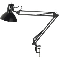Swing Arm Clamp-On Desk Lamps, 100 W, Incandescent, C-Clamp, Black FMT Sales Ltd