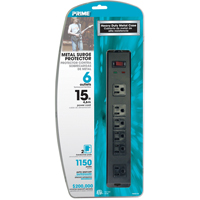 Protecteurs de surtension, 6 Prises, 1150 J, 1875 W, Cordon 15' FMT Sales Ltd