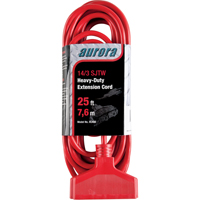 Vinyl Extension Cord, Outdoor, SJTW, 14/3 AWG, 15 A, 3 Outlet(s), 25' FMT Sales Ltd