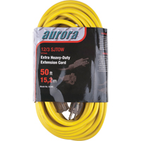 Vinyl Extension Cord with Light Indicator, Outdoor, SJTOW, 12/3 AWG, 15 A, 50' FMT Sales Ltd