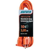 Extension Cord, Indoor/Outdoor, SJTW, 16/3 AWG, 13 A, 10' FMT Sales Ltd
