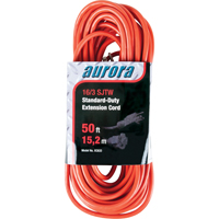 Extension Cord, Indoor/Outdoor, SJTW, 16/3 AWG, 13 A, 50' FMT Sales Ltd
