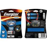 Lampe frontale Vision, DEL, 100 lumens, 10 hres de fonctionnement, piles AAA FMT Sales Ltd
