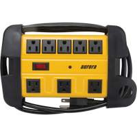 Workshop Surge Protector Power Strip, 8 Outlets, 1350 J, 1875 W, 6' Cord FMT Sales Ltd