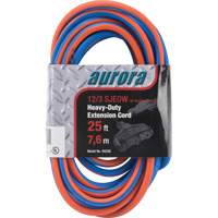 TPE-Rubber Extension Cord with Light Indicator, All-Weather, SJEOW, 12/3 AWG, 15 A, 3 Outlet(s), 25' FMT Sales Ltd