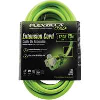 Flexzilla&reg; Pro Industrial Extension Cord, All-Weather, SJTW, 12/3 AWG, 15 A, 25' FMT Sales Ltd