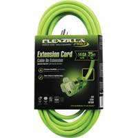 Flexzilla&reg; Pro Industrial Extension Cord, All-Weather, SJTW, 14/3 AWG, 15 A, 25' FMT Sales Ltd