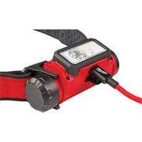 REDLITHIUM USB Hardhat Headlamp, LED, 600 Lumens, 5 Hrs. Run Time, Rechargeable Batteries FMT Sales Ltd