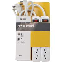 Power Strip 2-Pack, 6 Outlet(s), 3', 15 A, 1875 W, 125 V FMT Sales Ltd