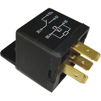 Mini relais unipolaire &agrave; une direction avec r&eacute;sistance, Prise, 40 A, 12 V FMT Sales Ltd