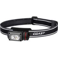 Lampe frontale COAST WPH10R &agrave; deux couleurs avec aimant et agrafe, DEL, 500 lumens, 3,25 hres de fonctionnement, piles Rechargeable FMT Sales Ltd