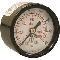 Manom&egrave;tre &eacute;conomique,  1-1/2", 0 - 160 psi, Fixation arri&egrave;re, Analogique FMT Sales Ltd