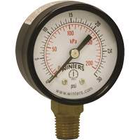 Manom&egrave;tre &eacute;conomique,  2", 0 - 30 psi, Fixation inf&eacute;rieure, Analogique FMT Sales Ltd